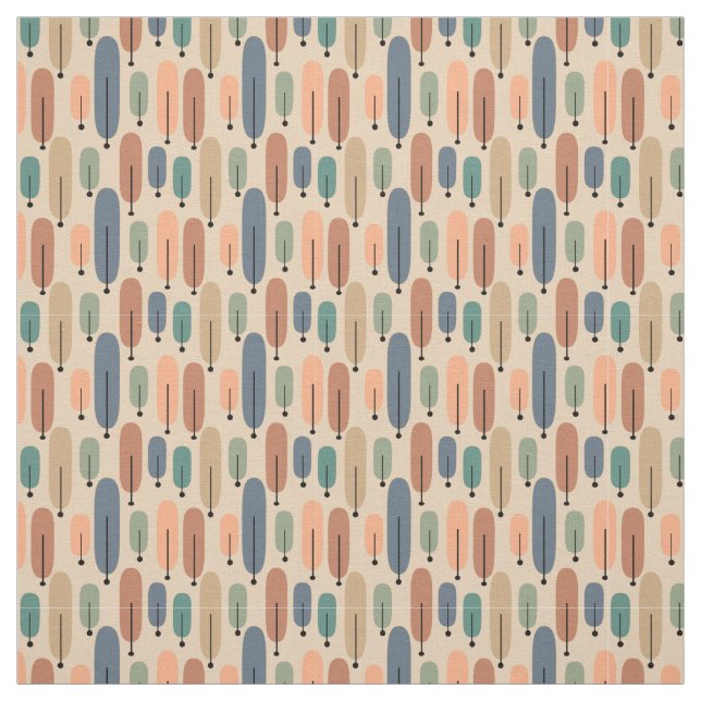 Atombäume Retro Stoff (Muster)