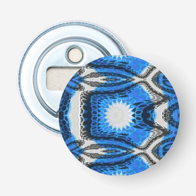 Atomblau Flaschenöffner (Vorderseite)