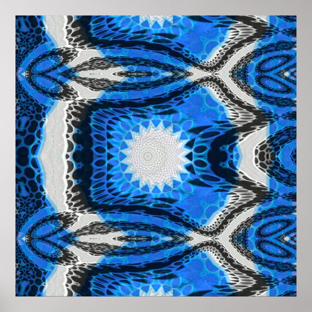 Atomblau Poster (Vorne)