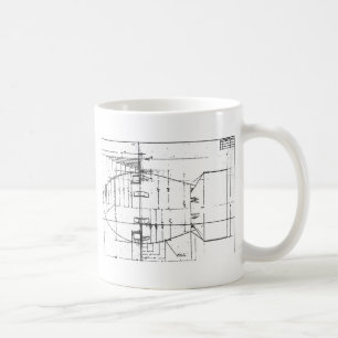 Atombombe des fetten Mannes Kaffeetasse