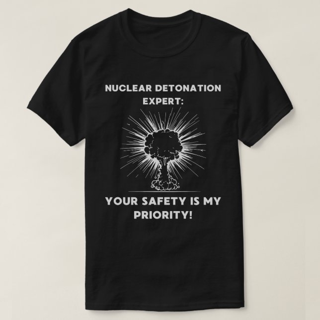 Atombombe-Detonationsexplosion Absurd T-Shirt (Design vorne)