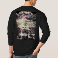 Atombombe langärmeliges schwarzes Shirt hinten
