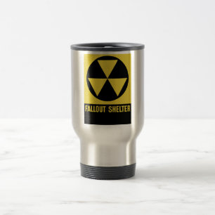 Atombunker-Zeichen Reisebecher