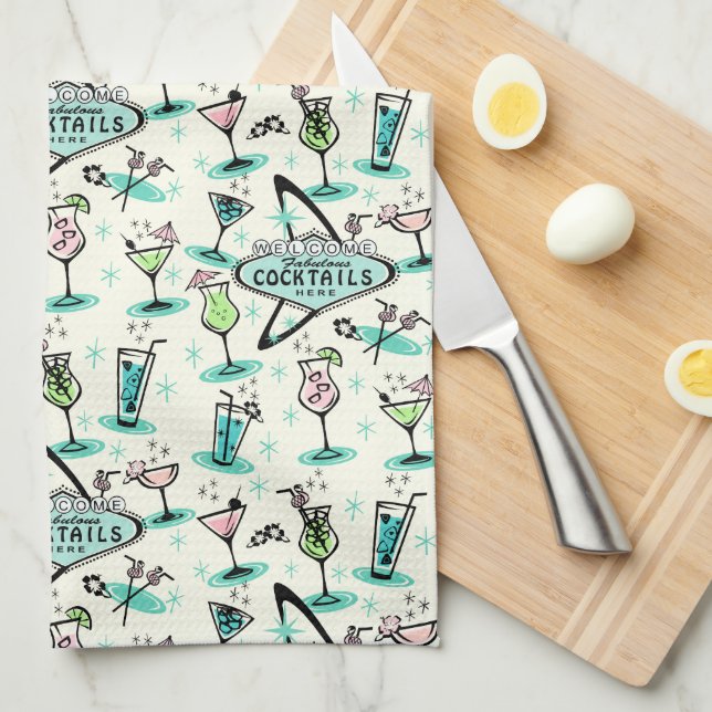 Atomcocktails Geschirrtuch (Viertel Falte)