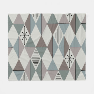 Atome Age Art Diamonds Sage Gray Fleecedecke