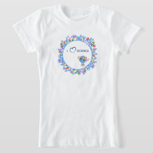 Atome Moleküle Teilchen Science Fair Frieden Atom T-Shirt