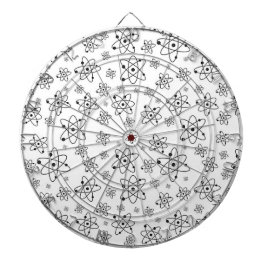 Atome Retro Atomalge Muster Dartscheibe