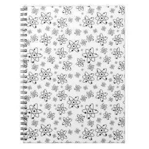 Atome Retro Atomalge Muster Notizblock