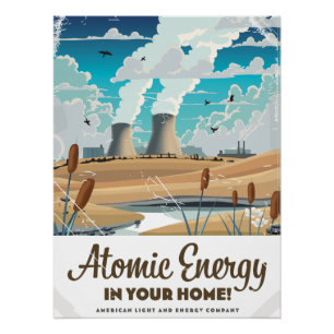 Atomenergie Kommerziell Poster