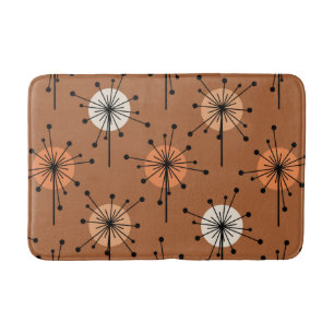 Atomera Sputnik Sternexplosion Blume Burnt Orange Badematte