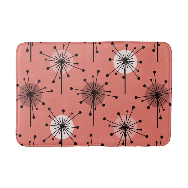 Atomera Sputnik Sternexplosion Blume Lachs Rosa Badematte (Vorderseite)