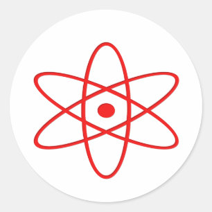 Atomexplosion Runder Aufkleber