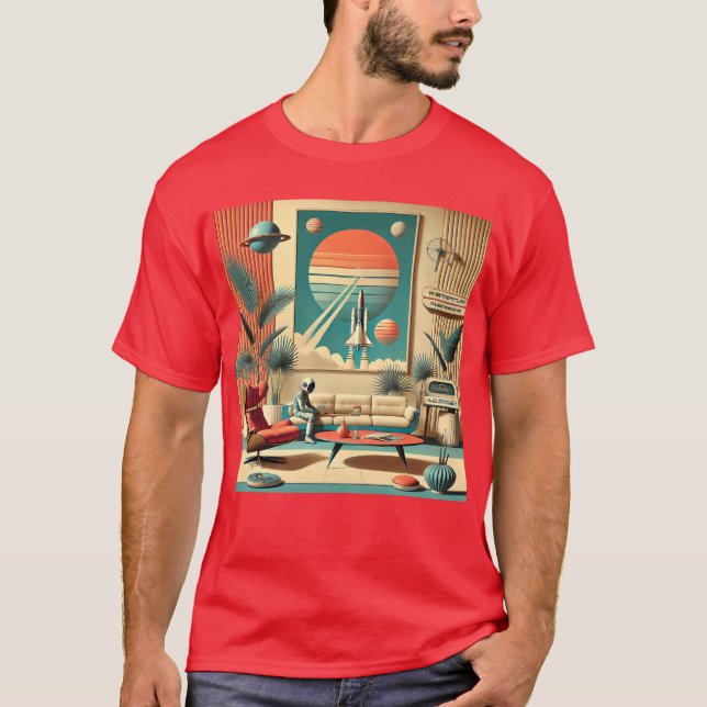 Atomfuturistic Florida Space Age Family Room T-Shirt (Vorderseite)