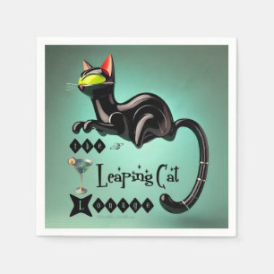 Atomfuturistic The Leaping Cat Lounge Serviette