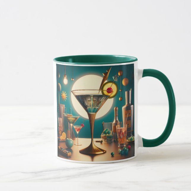 Atomfuturistische Schalttafel Martini Tasse (Rechts)