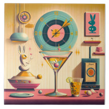 Atomfuturistisches Kaninchen Martini Mitte des Jah