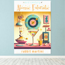 Atomfuturistisches Kaninchen Martini Mitte des Jah