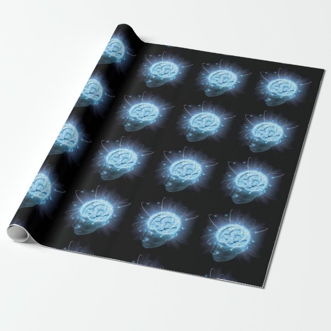 Atomgehirn Geschenkpapier (Ungerollt)