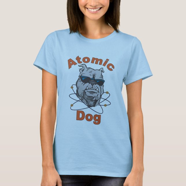 Atomhundedamenbaby - Puppenblau T-Shirt (Vorderseite)
