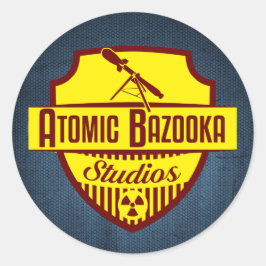 Atomic-Bazooka-Logo Runder Aufkleber