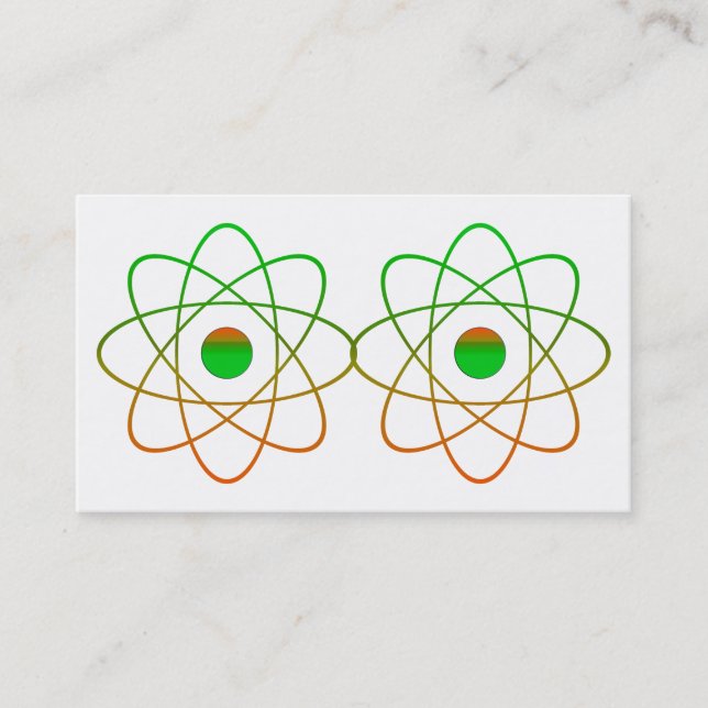 Atomic Business Cards Visitenkarte (Vorderseite)