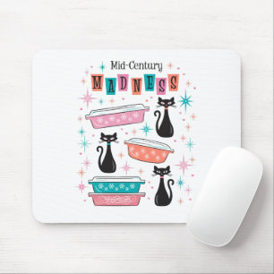 Atomic Cats Mitte des Jahrhunderts Sternexplosion Mousepad