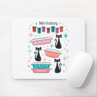 Atomic Cats Mitte des Jahrhunderts Sternexplosion Mousepad