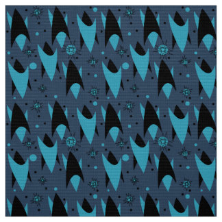 Atomic Chevrons - Blau Stoff