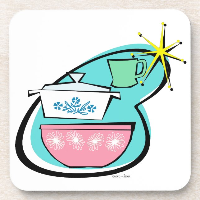 Atomic Cookware Design Hard Plastic Coaster Getränkeuntersetzer (Vorderseite)