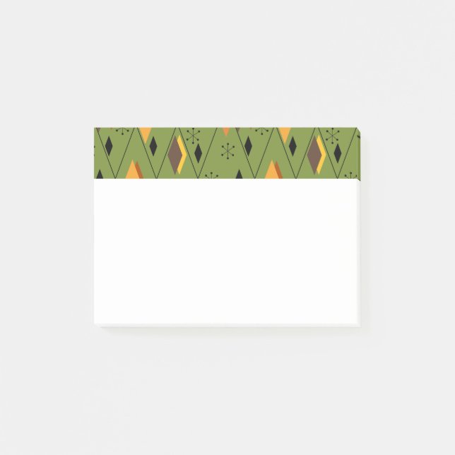 Atomic Diamonds der 70er Jahre Post-it Klebezettel (Vorderseite)