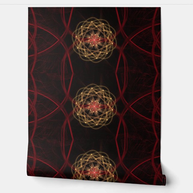 Atomic Fractal Burst Tapete (Abrollen)