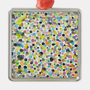 Atomic Gumdrops Gerahmte Ornament Aus Metall