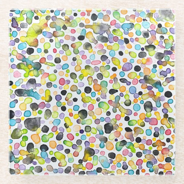 Atomic Gumdrops Glass Untersetzer (Vorderseite)