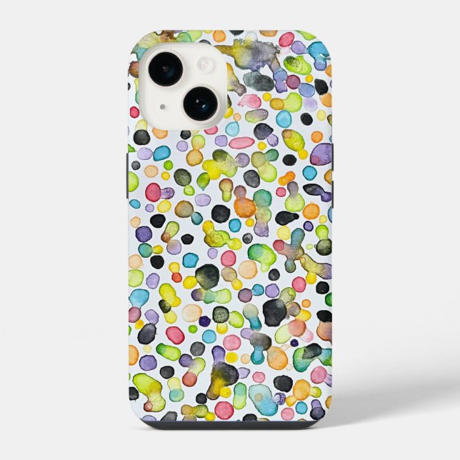 Atomic Gumdrops iPhone Case 14 Hülle (Rückseite)