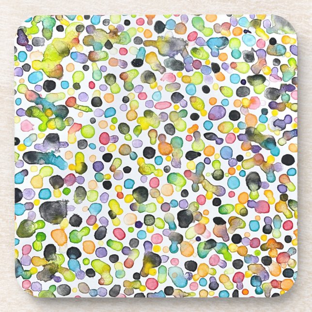 Atomic Gumdrops Set von 6 Untersetzer (Vorderseite)