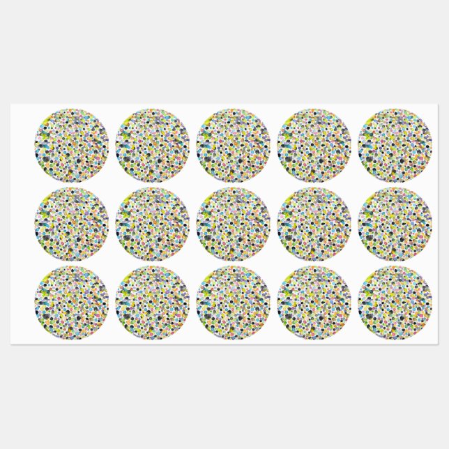 Atomic Gumdrops wasserdichte Labels Etiketten (Blatt)