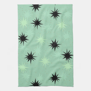 Atomic Jade and Mint Sternexplosionen Küchentüch Küchentuch