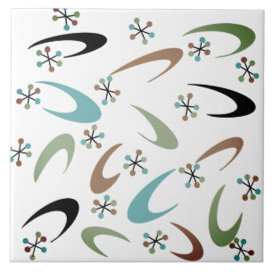 Atomic Keramik Tile aus dem Mittelalter Fliese