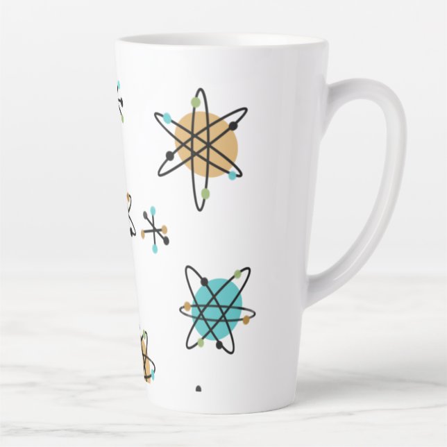 Atomic Latte Tasse Cup Mitte des Jahrhunderts (Rechts)