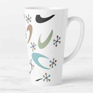 Atomic Latte Tasse Mitte des Jahrhunderts