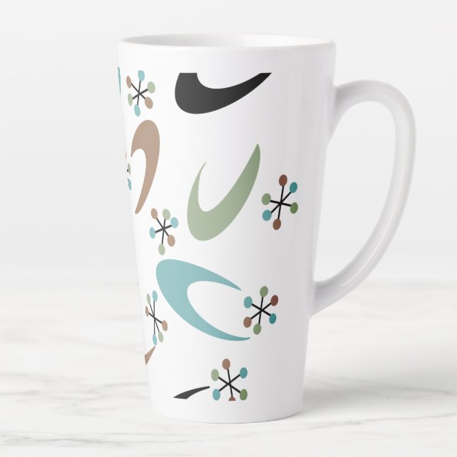 Atomic Latte Tasse Mitte des Jahrhunderts (Rechts)