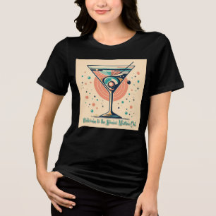 Atomic Martini Club Retro Futuristisches Weltraumz Tri-Blend Shirt