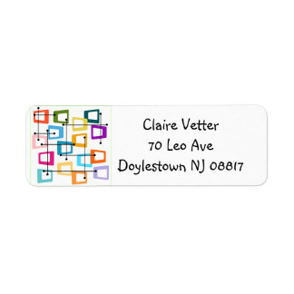 Atomic Mid Century Modern Label