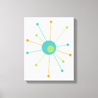 Atomic Mitte des Jahrhunderts Moderne, 11 Zoll x 1
