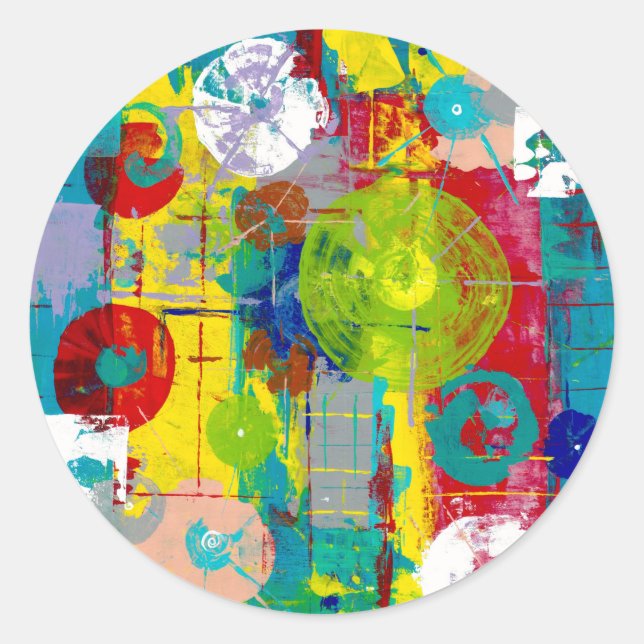 Atomic Orbital Runder Aufkleber (Vorderseite)