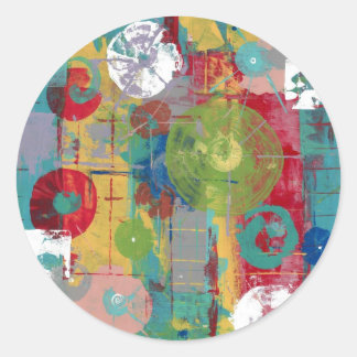 Atomic Orbital Runder Aufkleber