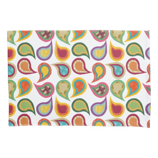 Atomic Paisleys Kissenbezug (Vorderseite)