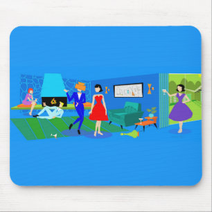 Atomic Palm Springs Cocktailparty-Mauspad Mousepad