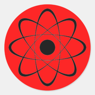 Atomic Runder Aufkleber