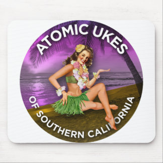 Atomic Ukes Hula Girl Mousepad